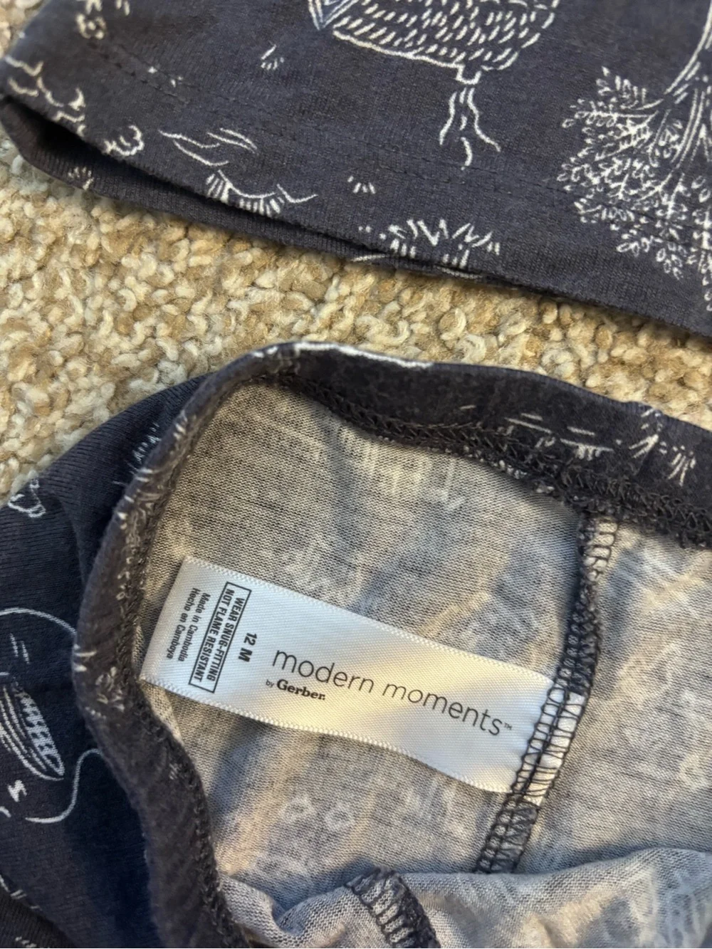 Modern Moments By Gerber Pajama Set 12M